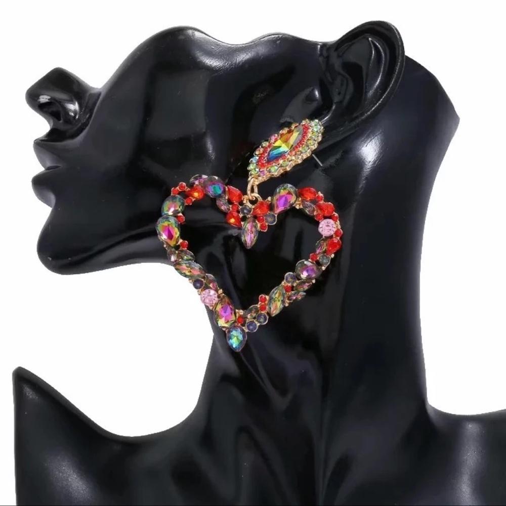 Gorgeous Rhinestone Earrings - Picture 2 of 2